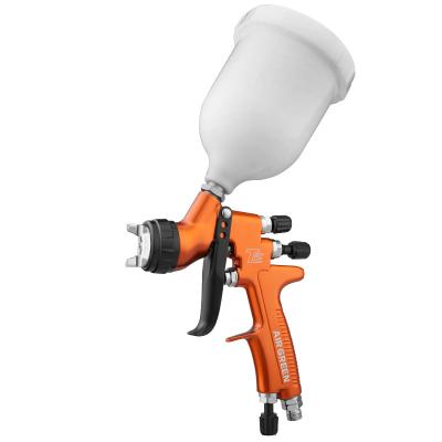 China AIR GREEN Orange Color TE 1.3mm Metal Power Epoxy Oxygen Spray Gun Paint Spray Gun 1.3mm for sale