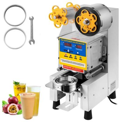 China Full Automatic Food Cup Sealing Machine Milk Tea Shop Cup Sealer Bubble Tea Cup Sealer Milk Tea Machine for sale