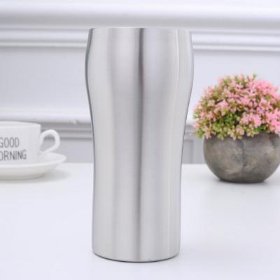 China Stocked Vacuum Clean 304 Stainless Steel Heat Preservation Hotel Coffee Mug 430ml Cold Cold Beer Mug for sale