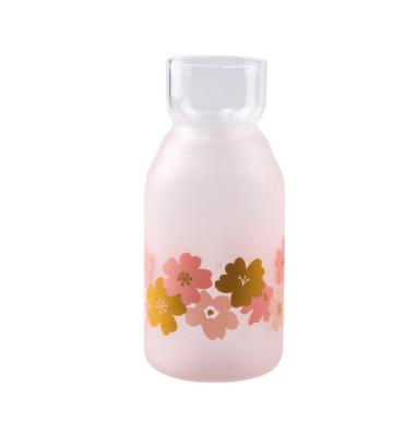 China High borosilicate glass Bpa free spray silicone coating technology, students glass bottles, wine bottles makeup bottles for sale