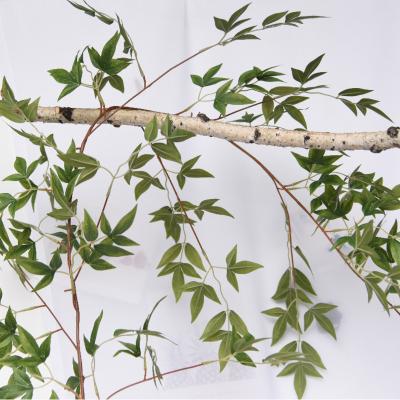 China Can be at will decorative simulated rattan formed 1.7m Nandina leaves hanging long green plant garlands for sale for sale