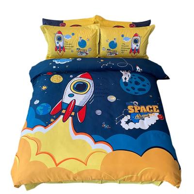 China Wholesale 100% custom folded children boys bedding set cotton cartoon hometextile for sale