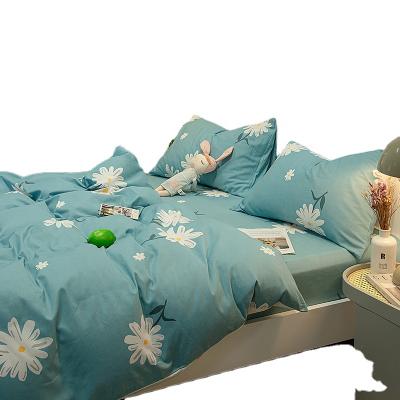 China Wholesale 100% Luxury Fitted Hotel Folded Modern Floral Printed Cotton Bedding Set Bed Sheets for sale