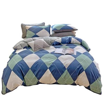 China Folded Flannel Bedding Set Cotton Designs 4pcs Sheets Warm Bed Set Winter Bed Piece Set Wholesale for sale