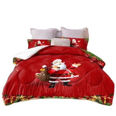 China Christmas Folded Comforter Sets Customized 3d Comforter Bedding Set Queen King for sale