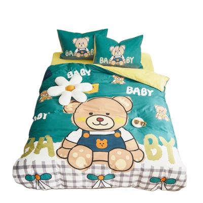 China Wholesale 100% Modern Cotton Quilt Cover Kids Cartoon Bed Quilt Covers Drop Shipping for sale