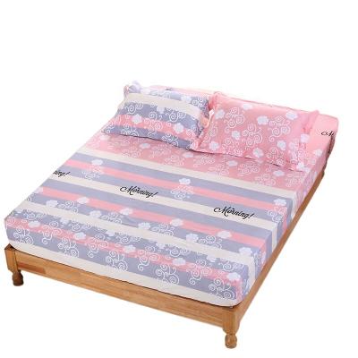 China Single Fitted Sheet Flower Printed Single Bed Fitted Crib Sheets Mattress Cover Cotton Wholesale for sale