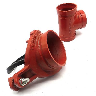 China Fire Fighting Svstem and Other Fields Fire Coupling Grooved Pipe couplings Flexible Couplings Ductile Iron Pipe Fittings for sale