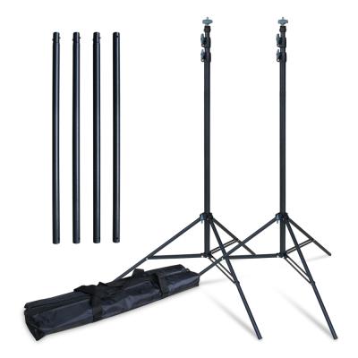 China 2.8x3m White Back Photo Background With Stand Set Portable Backdrop Holder 2.8*3M for sale