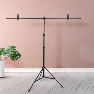 China Professional Portable Tripod Photography Photo Studio T-shape Backdrop Background Support Frame Kit With Stand for sale