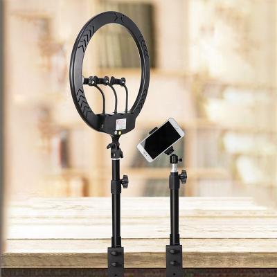 China PORTABLE Table Mount 1/4' Desktop Clamp Mount Screw Tip Holder for DSLR Camera Ring Light Camcorder for sale