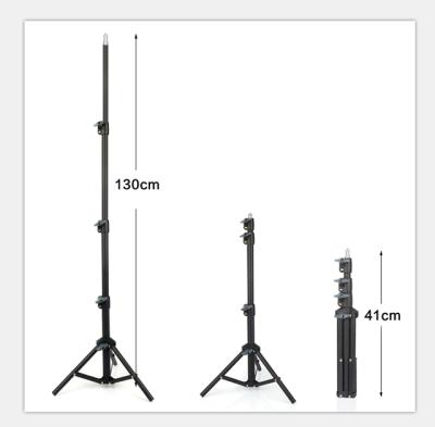 China 2020 Hot Sale 1.3m Durable Light Tripod Stand Mobile Stand Led Ring Light Stand for sale