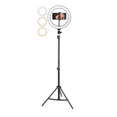 China Durable Ring Light Phone Led Circle Ring Light 10 Inch Ring Light With Tripod Stand 1.7m for sale