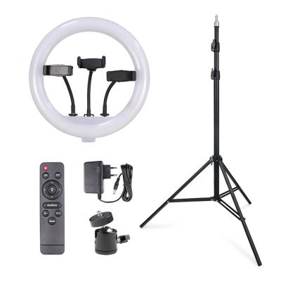 China PORTABLE 10 Inch Ring Light With Tripod Stand Phone Holder Complete Ring Fill Light Phone Tripod for sale