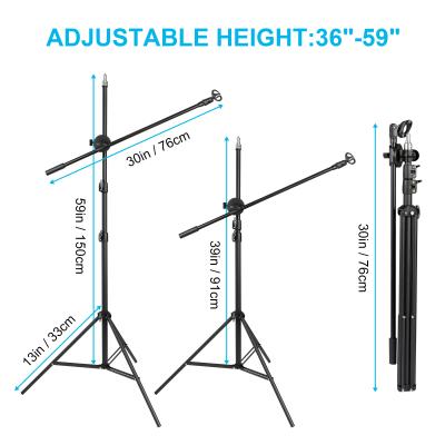 China New Size PORTABLE Microphone Stand Metal Adjustable Custom Studio MIC Stand Flexible Tripod for sale