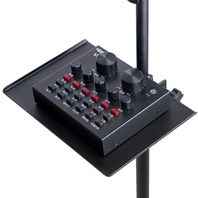 China For Universal XINTAN Live Broadcast Microphone Mic Accessories Tray Sound Card Metal Audio Tray Mixer Console Tray for sale