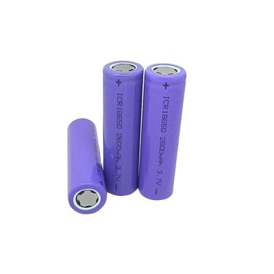 China Toys Li-ion Battery 18650 3.7V 1500mah 1800mah 2000mah 2200mah 2400mah 2500mah 3000mah for sale