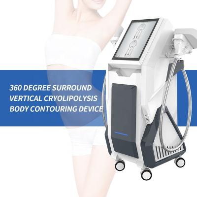 China Weight Loss 360 Angle Vertical Cooling Body Sculpting Cool Technology 3 Cartridges 6 Fat Freezing Machine For Double Chin Removal for sale