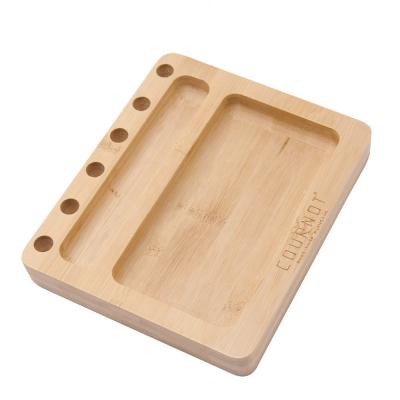 China Weed Rolling Logo Herb Tobacco Rolling Tray Custom Wholesale For Weed Smoking Bamboo Smoking Tray for sale