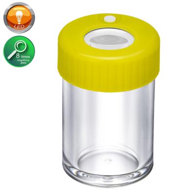 China Glass tobacco storage container comes with humidity pack to keep goods fresh for months, LED for sale