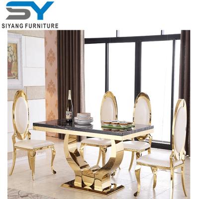 China (Others) CT001 adjustable stainless steel restaurant dining table and chair sets for sale