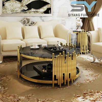 China Living room (height) adjustable coffee table stainless steel tea table on hot sale CJ003 for sale