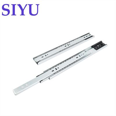 China 3 Fold Self Closing Ball Bearing Drawer Slide 45mm for sale