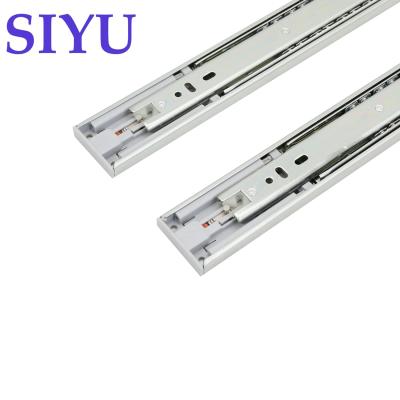 China Modern Furniture Partner 45mm Push To Open Drawer Runners , Full Extension Telescopic Slides Rails for sale