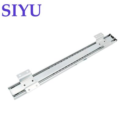 China Full Extension Ball Bearing Telescopic Drawer Runner Rail 3 Times Bottom Ball Bearing Fix for sale