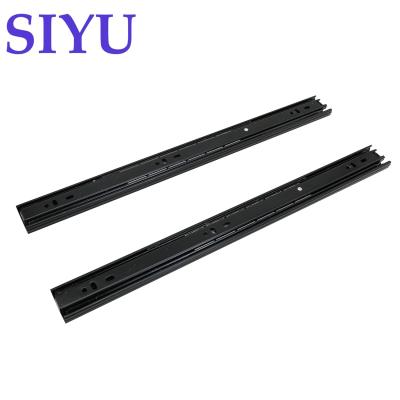 China Buffet Factory Supplier 35mm Sideboard Slides Rail Runner, Full Extension Drawer Ball Bearing Slide Drawer Channel for sale