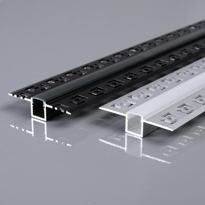 China Decorations High Bay Light Drywall Gypsum Led Aluminum Profile New Design Recessed Rimless Led Linear for sale