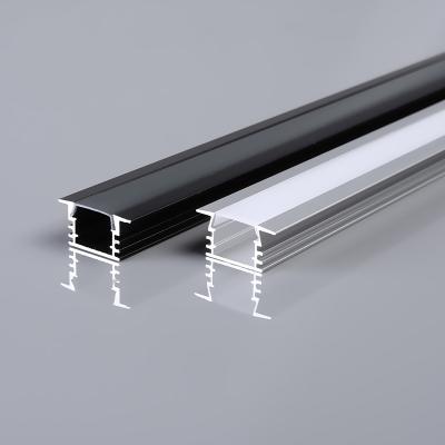 China Bracket Recessed Installation Decorations 17*12mm Led Light Strip Aluminum Profile Channel Silver Or ColorBlack for sale