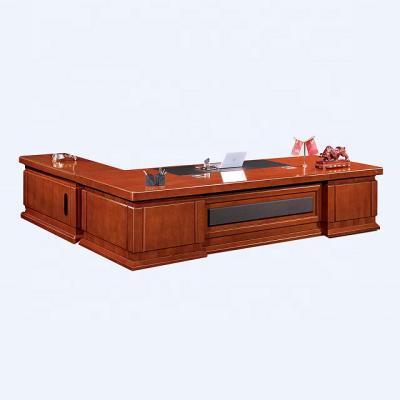 China Luxury Convertible Modern Wood Boss Table Office Manager Office Furniture CEO L Shape Executive Desk for sale