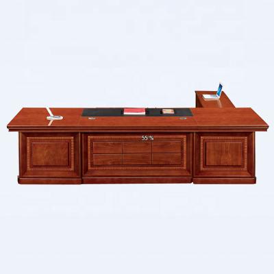 China Convertible Luxury Executive Modern Wood Desk Large L Shape Computer Desk Manager Table for sale