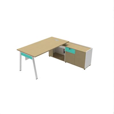 China Latest CEO Office Furniture Extendable Desk Table Designs Melamine Desk for sale