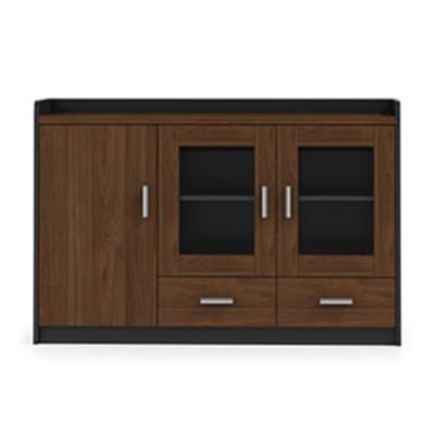 China North American Tea Cabinet Vintage Particleboard Chinese Walnut Tea Cabinet for sale