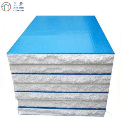 China Prefabricated House Roof Panel Insulation Wall Panel EPS Color Coated Corrugated Sandwich Panel for sale