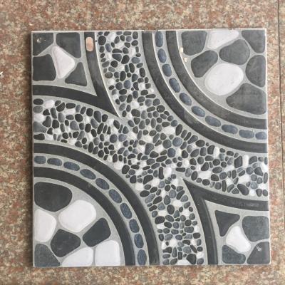 China Rustic 300X300 Matte Ceramic Floor Tiles Rustic Non Slip Cobblestone Tiles For Garden Flooring for sale