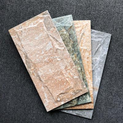 China Rustic Stone Look Tiles 200*400 mm Wall Tiles Exterior Wall Matte Exterior Porcelain Finish Exterior Ceramic Tiles for sale