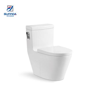 China Wholesale New Designs China Factory Double-flow White Ceramic Sanitary Ware Bathroom Strap One Piece WC Toilet for sale