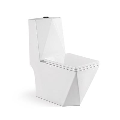 China Wholesale Flush Sanitary Ware Double Flush Single Piece Bathroom Double Flush WC White Glazed Ceramic Toilets for sale