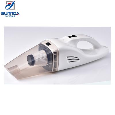 China ABS+PP Plastic 12V Mini Portable Car Vacuum Cleaner Powerful Radio Charging Handheld Vacuum Cleaner for sale