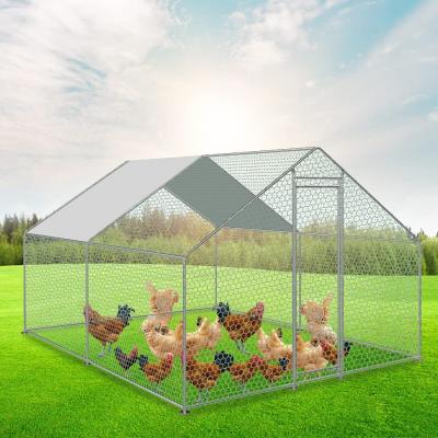 China 4m x 4m der Hühnerhof-Einschließungs-Kaninchen-Hutch Poultry Coop Duck House-Hühnerstall Stahlbesucher ohne voranmeldung zu verkaufen