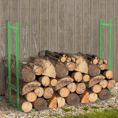 China Metal Tube RANGE Logs Firewood Rack Greenhouse Logs EXTENSIBLE Green for sale