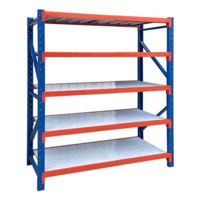 China Custom Cold Steel Adjustable Corrosion Protection Light Weight Warehouse Storage Pallet Industrial Shelving Rack for sale