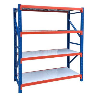 China Corrosion Protection 6 Layers Powder Coating Medium Racks Heavy Duty Storage Warehouse Garage Metal Steel Shelves for sale