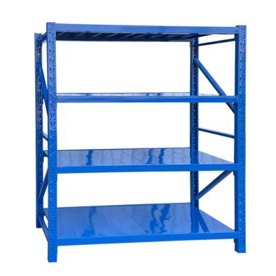 China Custom Steel Gym Rack Light Duty Garage Organizer Shelves Wholesale Warehouse Corrosion Protection 4 Layers for sale