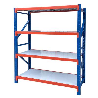 China Corrosion Protection 6 Tier Industrial Warehouse Boltless Metal Storage Rack Customized Heavy Duty Rack for sale