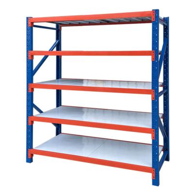 China Corrosion Protection Shiyi Factory Light Duty Equipments 5 Layer Boltless Steel Storage Shelf Industrial Warehouse Rack for sale