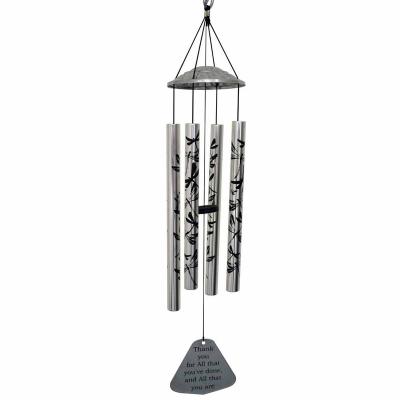 China 4 PC Metal Tubes Butterfly Flower Minimalist Wind Chimes Grace Music Sound Balcony Outdoor Amazing Decor For Birthday Gift for sale